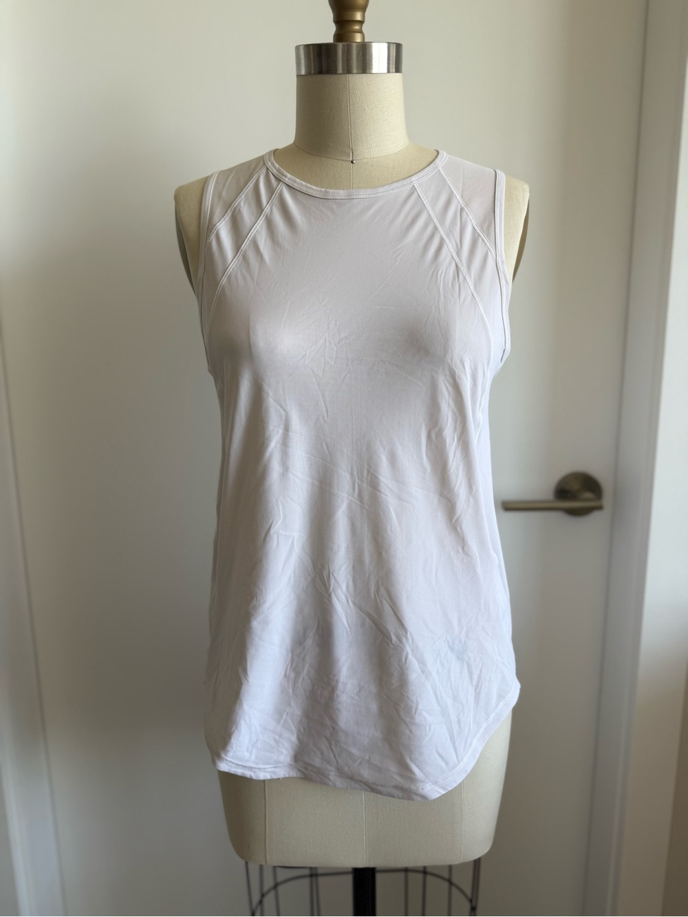 Lululemon White Running Tank Top